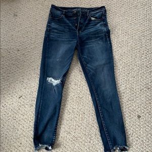 American eagle hi-rise jeggin crop